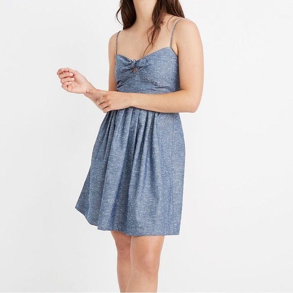 Madewell Chambray Dress Size 6 - Picture 1 of 8
